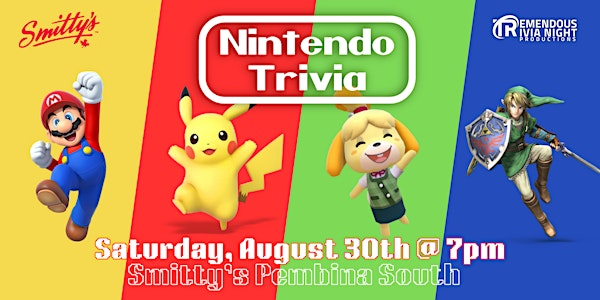 Winnipeg Nintendo Trivia Night at Smitty's Pembina South | Smitty's Restaurant & Lounge - Winnipeg 2835 Pembina
