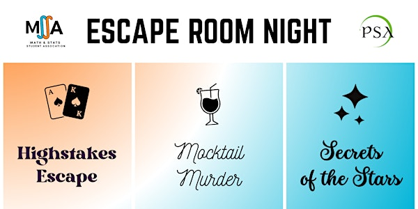 MSSA Escape Room Night | University of the Fraser Valley