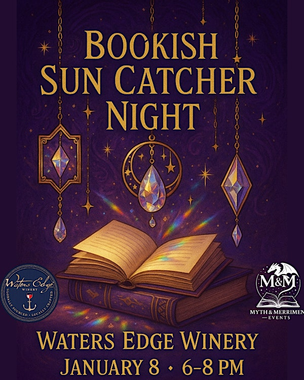 Bookish Sun Catcher Making | Waters Edge Winery & Bistro Norfolk