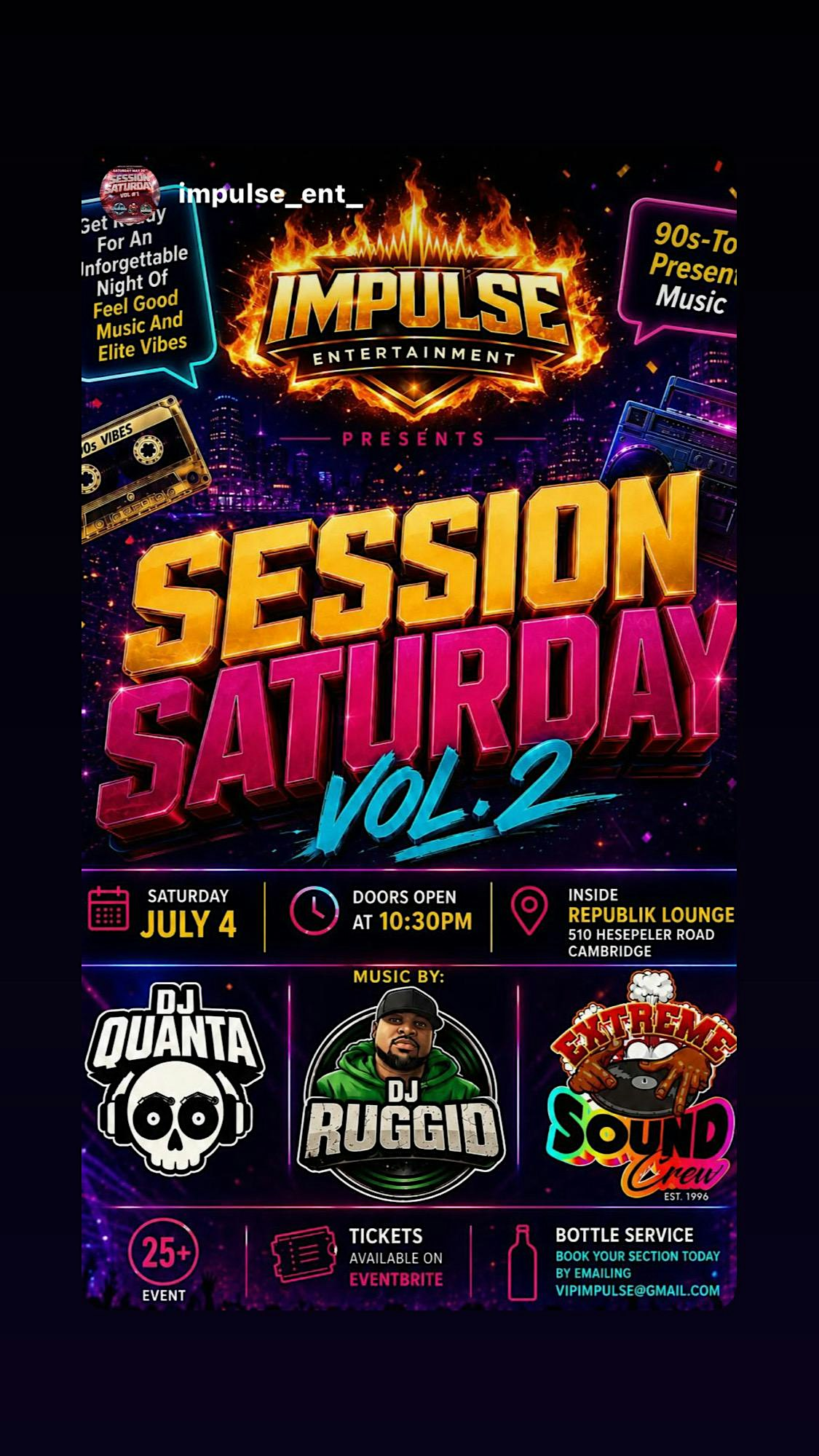 Session Saturday Vol 2 | 510 Hespeler Rd