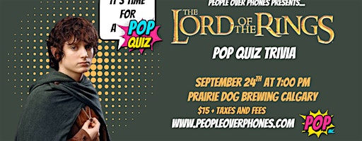 Calgary- Lord of the Rings Trivia @ Prairie Dog Brewing- Sept 24th 7:00pm | Prairie Dog Brewing