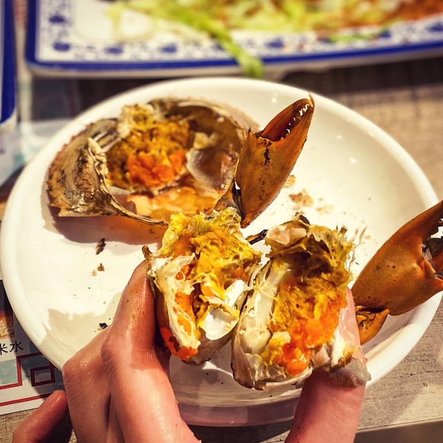 大推即劏鹽焗奄仔蟹任食套餐
