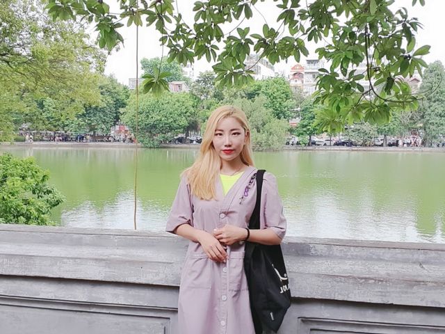 하노이 호안끼엠 응옥썬 사당 박제된 대왕거북이 보기🐢