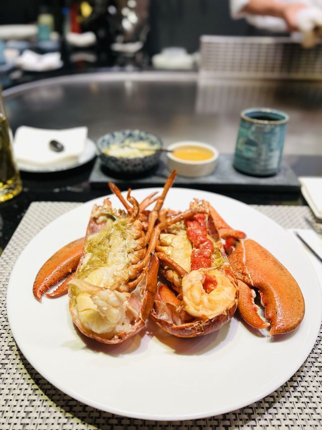 台北高質日式鐵板燒♨️一次過品嚐龍蝦、鮑魚、和牛、帶子等美食