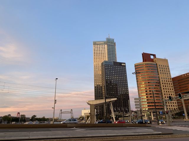 荷蘭🇳🇱Rotterdam賞日落必去地點 Erasmus Bridge