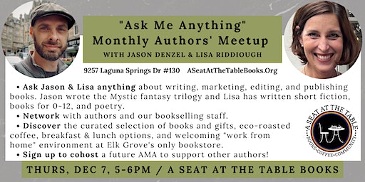 Ask Me Anything for Authors - hosted by Jason Denzel + Lisa Riddiough | A Seat at the Table