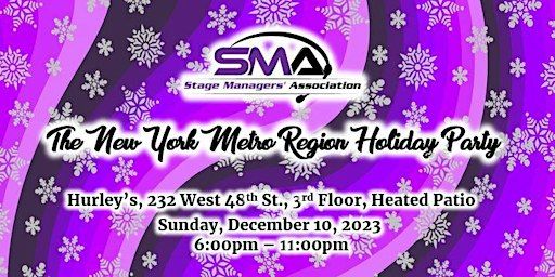 Stage Managers' Association, Holiday Party, NY Metro Region | Hurley's
