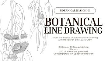 Botanical Basics 101 - Botanical Line Drawing Workshop with Lucy Gray | Contemporary Art Spaces Mandurah