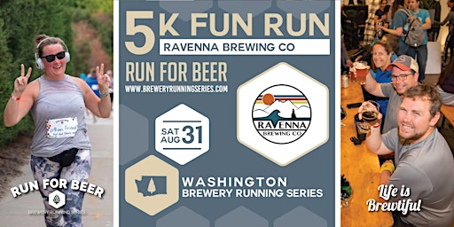 5k Beer Run x Ravenna Brewing | 2024 Washington Brewery Running Series | Ravenna Brewing Co