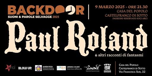 PAUL ROLAND | Casa del Popolo