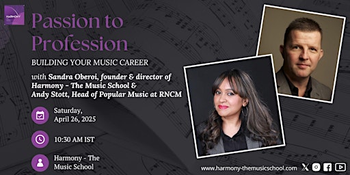 Passion to Profession; Building Your Music Career | Harmony - The Music School