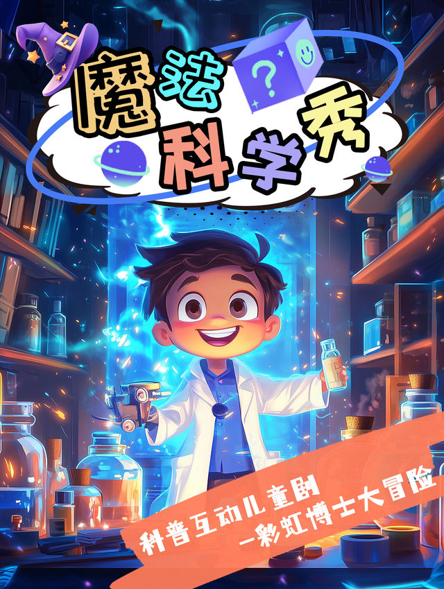 《魔法科學秀》科普互動兒童劇-彩虹博士大冒險｜兒童親子 | 東圖劇場
