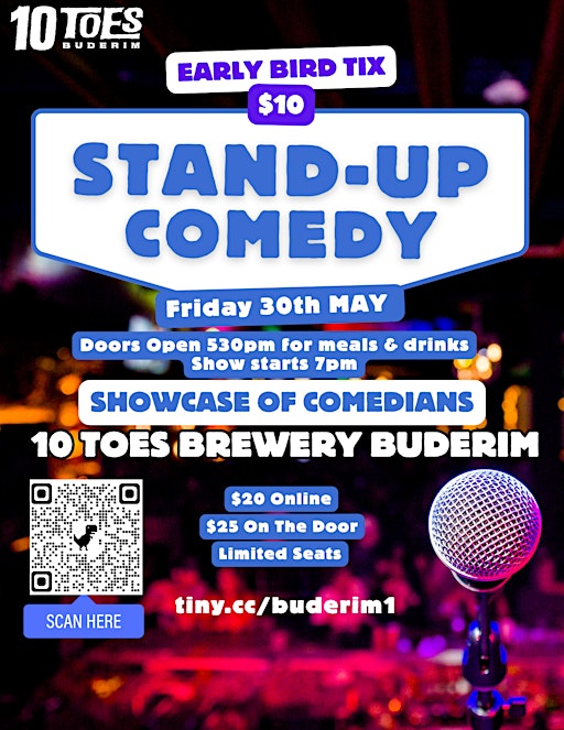 Stand-up Comedy in Buderim | 10 Toes Brewery Buderim
