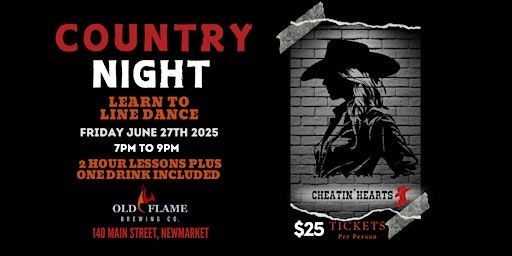 Country Night - Line Dancing Lessons- Newmarket | 140 Main Street South, Newmarket, ON, Canada