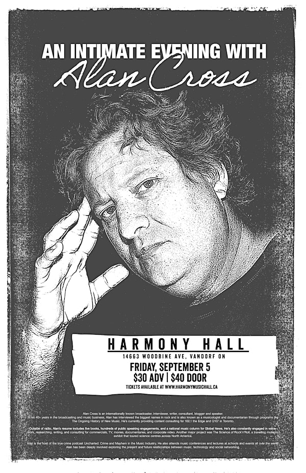 An Intimate Evening with ALAN CROSS | Harmony Hall