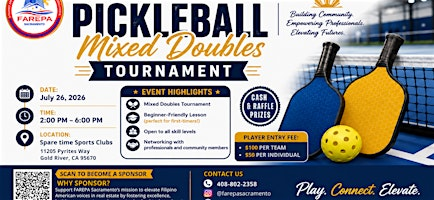 PICKLEBALL MIXED DOUBLES TOURNAMENT | 11205 Pyrites Way