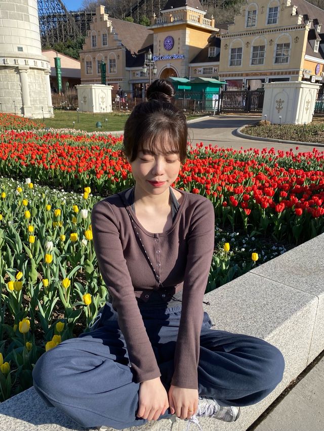 튤립보러 에버랜드로 떠나요