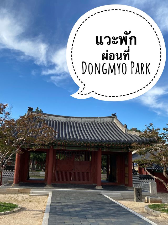 แวะพักผ่อนที่สวนสไตล์เกาหลี Dongmyo Park
