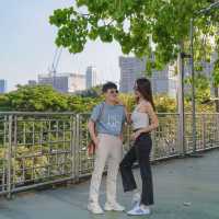 ไปถ่ายรูปสะพานเขียว ฟีลญี่ปุ่น สวนลุม-สวนเบญจกิตติ