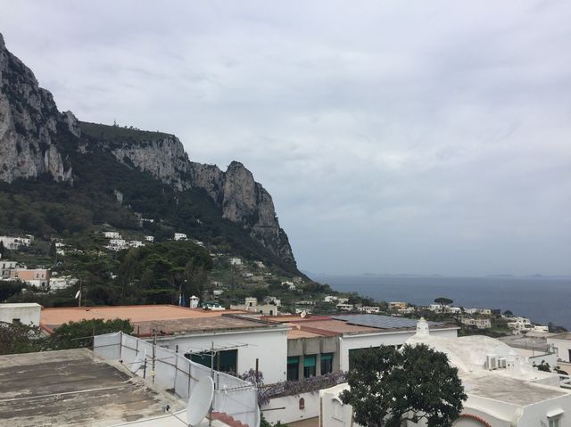 Walking during a fall day in Capri 