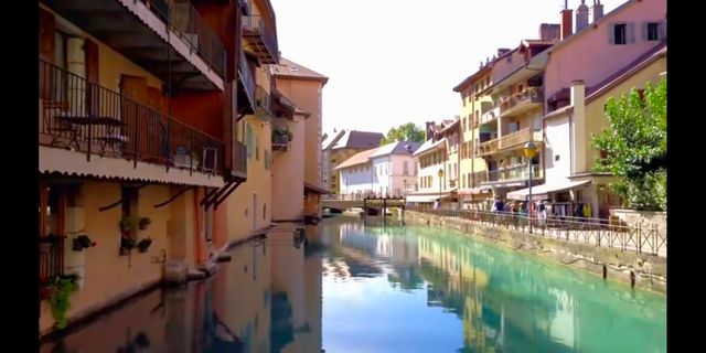 Old town of Annecy, France.