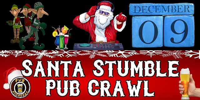 Pub Pioneers Santa Stumble Pub Crawl | Detroit Best Bars