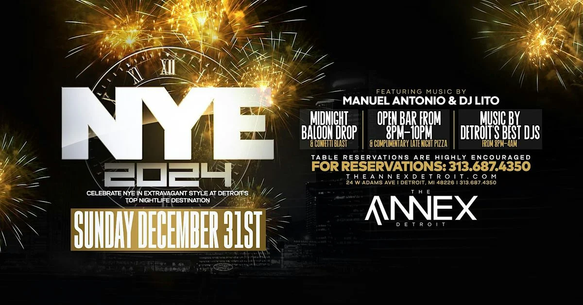 NYE 2024 at The Annex on Sunday, December 31st! | The Annex
