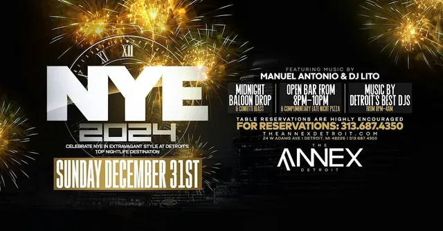 NYE 2024 at The Annex on Sunday, December 31st! | The Annex