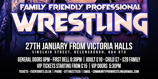 Community Pro Wrestling returns to Helensburgh | Victoria Hall