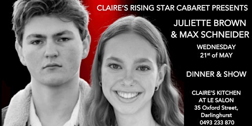 claire's Rising Stars présents Juliette Brown and Max Schneider | Claire's Kitchen at le Salon