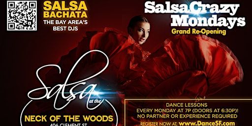 2025 Reopening of SalsaCrazy Mondays - Salsa Classes Salsa Bachata Dancing | SalsaCrazy Mondays, Neck of the Woods