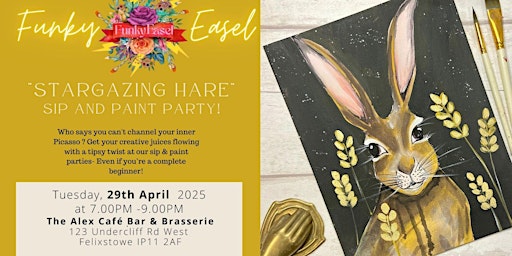 The Funky Easel Sip & Paint: The Alex in Felixstowe, Suffolk | The Alex Café Bar & Brasserie