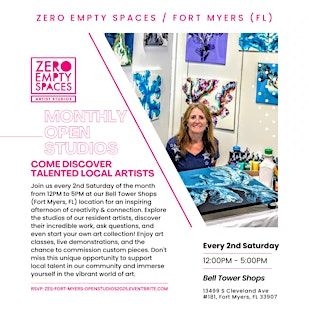 Zero Empty Spaces (Fort Myers) Open Studios - Come Meet Local Artists | Zero Empty Spaces #27 - Fort Myers (Working Artist Studios)