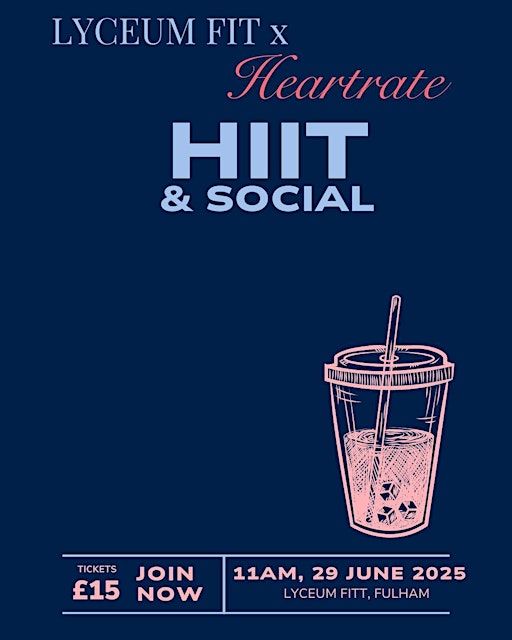 HeartRate Dating x Lyceum Fit Presents: HIIT & Social | Lyceum Fit
