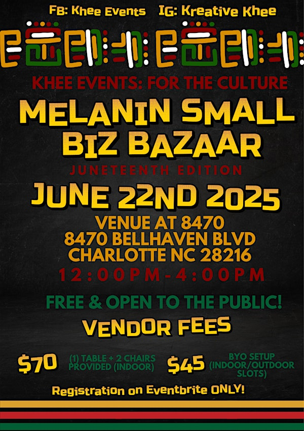 Melanin Small Biz Bazaar | Venue at 8470