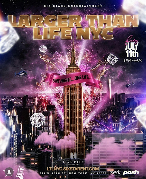 LARGER THAN LIFE @HARBOR ROOFTOP | Harbor NYC Rooftop