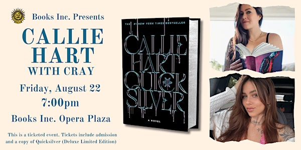 CALLIE HART at Books Inc. Opera Plaza | Books Inc. Opera Plaza
