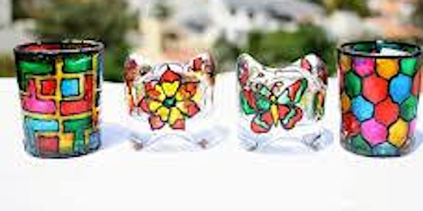 Glass Painted Candle Holders - Community Craft | City Business Park
