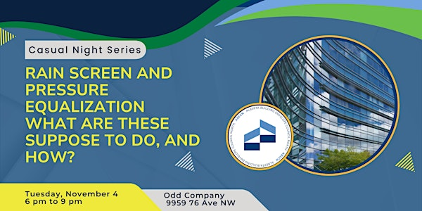 Casual Night Series: Rain Screen & Pressure Equalization | Odd Company Brewing