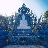 วัดร่องเสือเต้น เชียงราย วัดสีน้ำเงิน