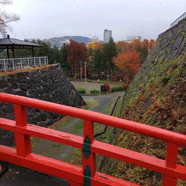 岩手県！盛岡城跡公園の紅葉