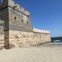 the Great Wall meets the sea