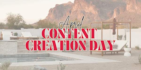 April Content Creation Day | Book the Vistas in Apache Junction