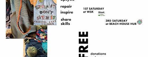 Stitch It, Don’t Ditch It! at the WSK Hub Cafe | WSK Hub Cafe, 35-36 Tarring Road