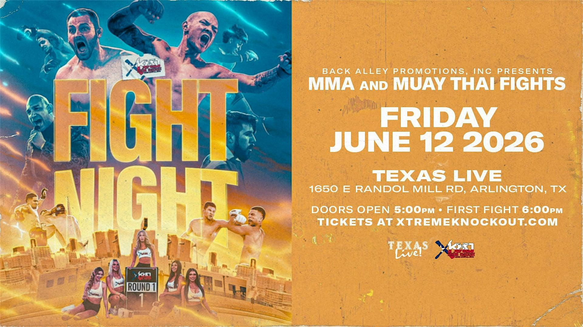 XTREME KNOCKOUT FIGHT NIGHT 75 | Texas Live!