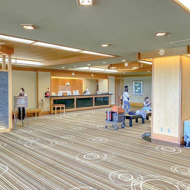 十勝川温泉第一ホテルのフロントの様子