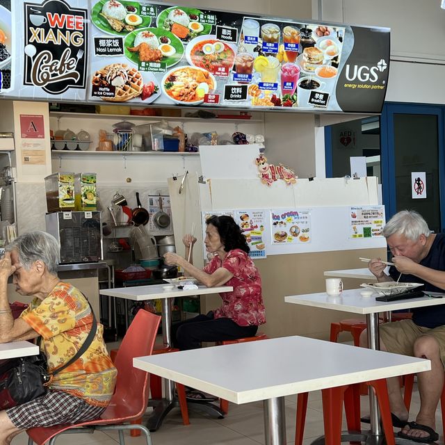 Cheap eats at air con cafe 