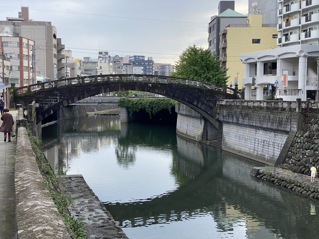 長崎で観光といえば…の一つ。『眼鏡橋』