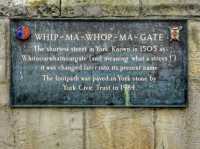 🇬🇧 York▪Whip-Ma-Whop-Ma-Gate Sign