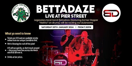 Bettadaze - Live at Pier Street | Dromana Cricket Club